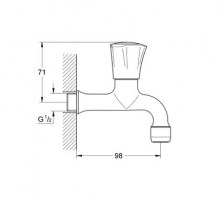 GRIFO LAVADERO MURAL COSTA L GROHE
